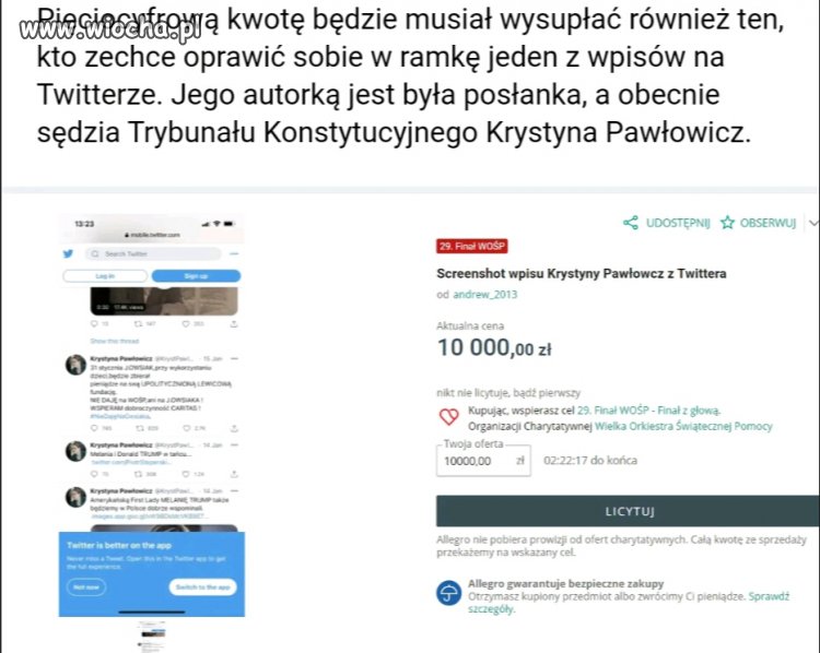 WOŚP vs Pawłowicz