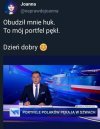 Pękł. Ze śmiechu. 