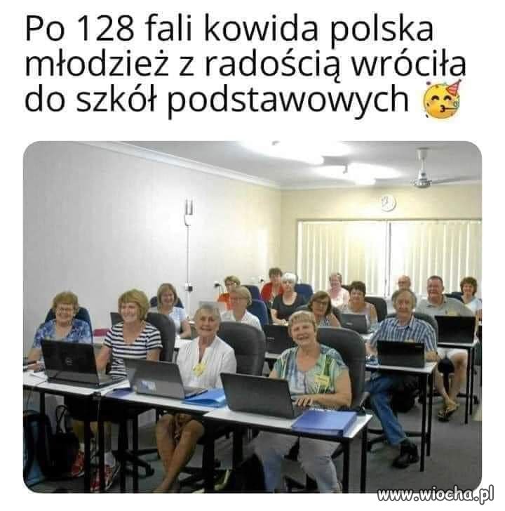 Oczekują też z radością pierwszych szczepionek