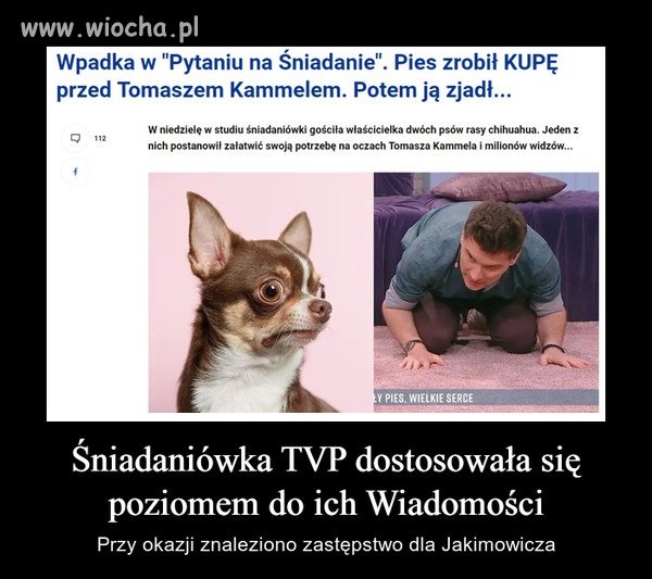 Jaka telewizja ... takie śniadanie 
