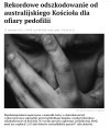 Rekordowe odszkodowanie od australijskiego kościoła dla ofiary pedofilii