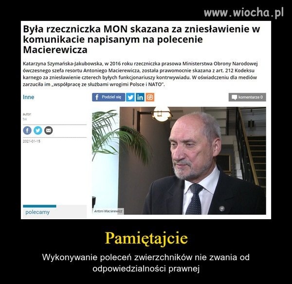 Warto o tym pamiętać. Polecam szczególnie obecnej 