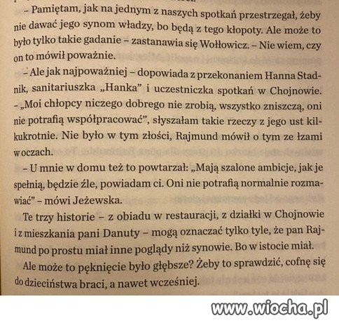 Rajmund Kaczyński o synach...