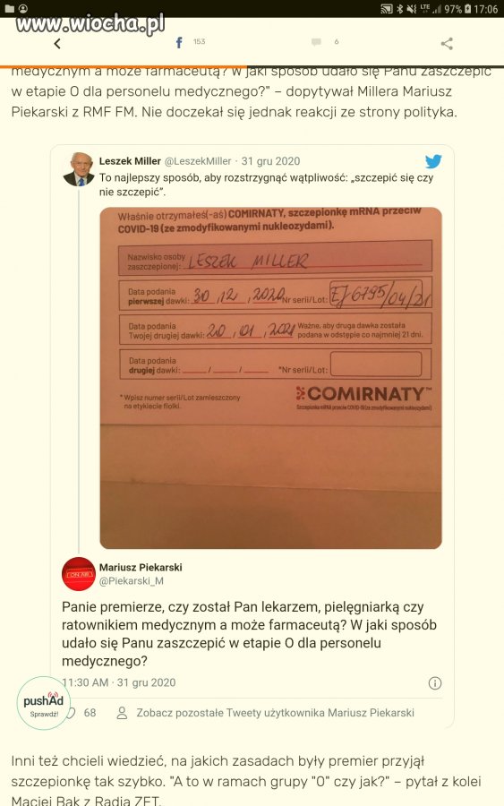 Politycy i celebryci jak zwykle po za trybem