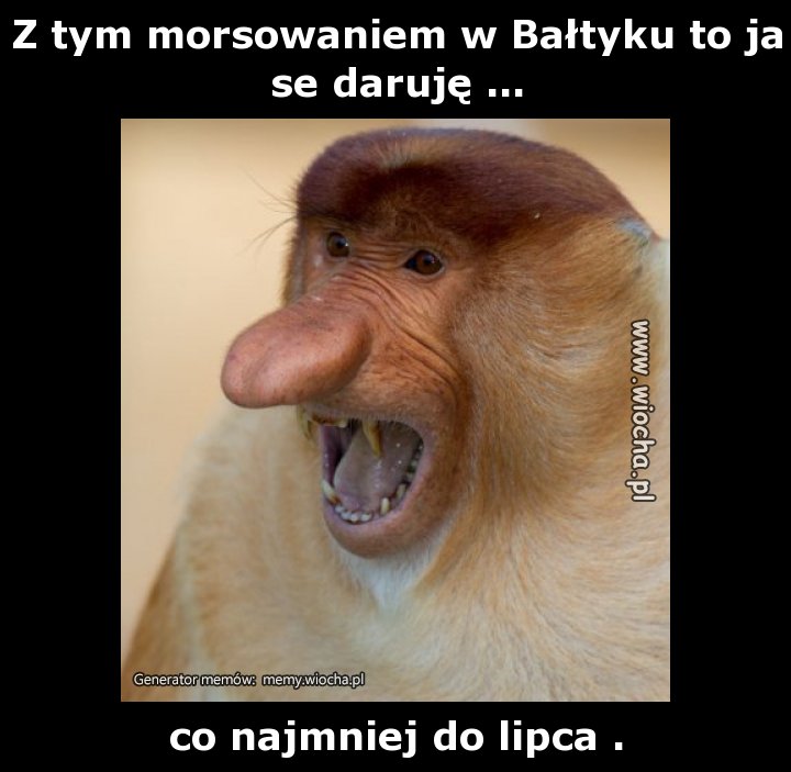 Z tym morsowaniem w Bałtyku to ja se daruję ...