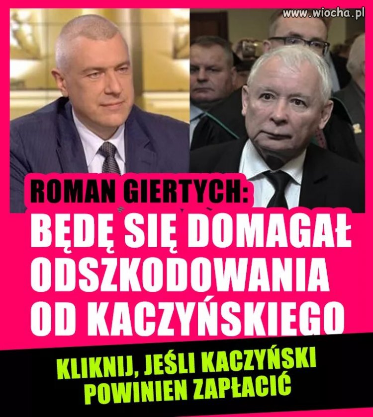 I oby zapłacił z własnej kieszeni