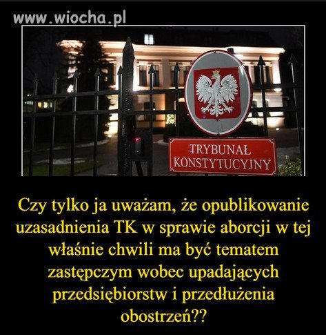 Kolejny temat zastępczy, mający odwrócić uwagę...