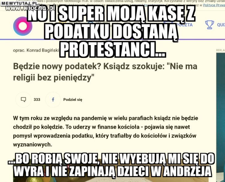Jako Polak Katolik z dziada pradziada stwiedzam...