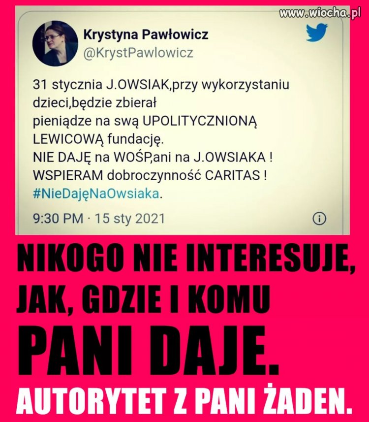 Autorytet z tej pani żaden