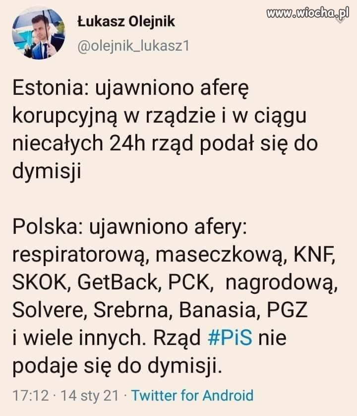 żeby się podać do dymisji trzeba wiedzieć co to honor