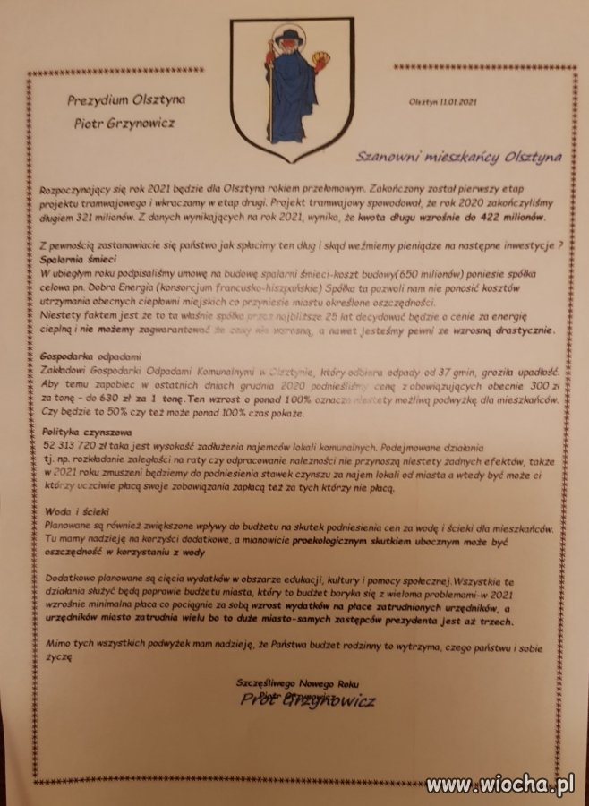 Takie życzenia dostałem do skrzynki...