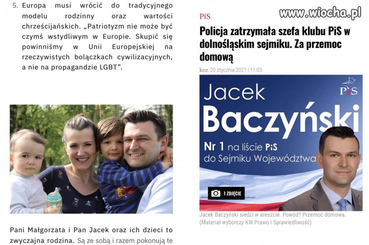 Najważniejsze, to tradycyjny model rodziny i wartości.