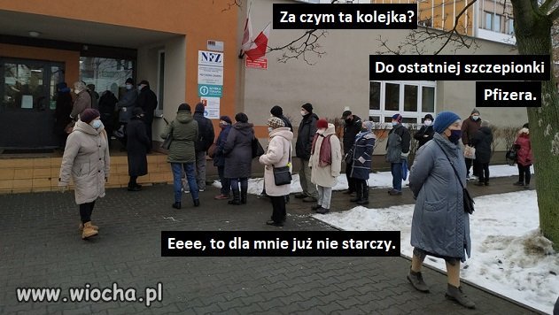 Za czym kolejka ta stoi...
