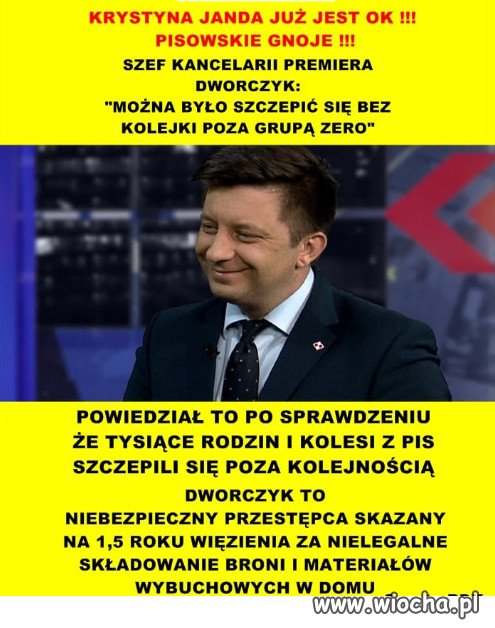 SZEF KANCELARII PREMIERA DWORCZYK: