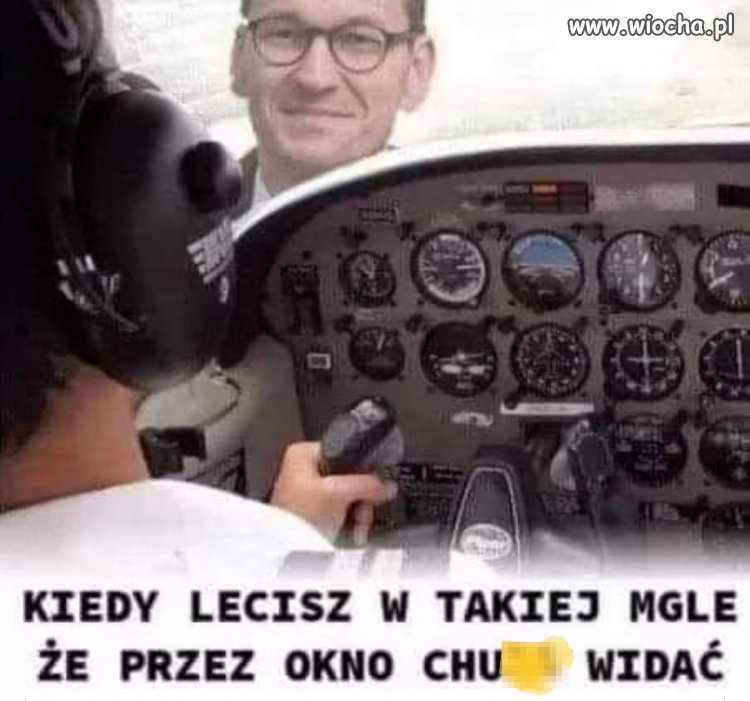 Uważa jak jest zła widoczność 
