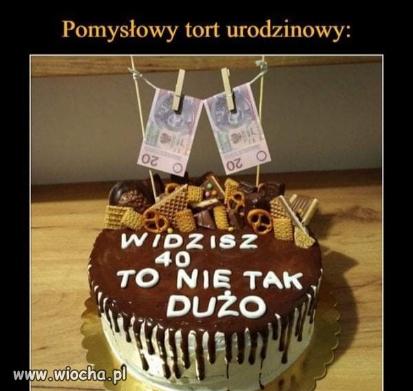 Pomysłowy tort. 