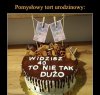 Pomysłowy tort. 