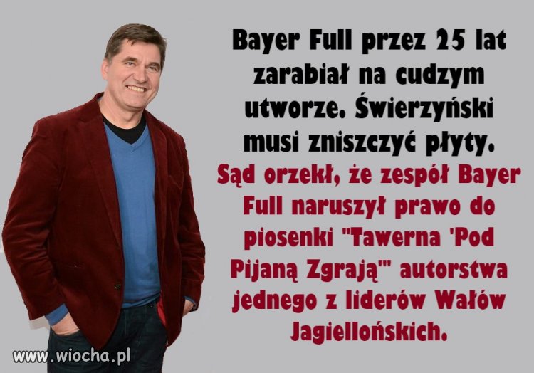 Bayer Full przez 25 lat zarabiał na cudzym utworze.
