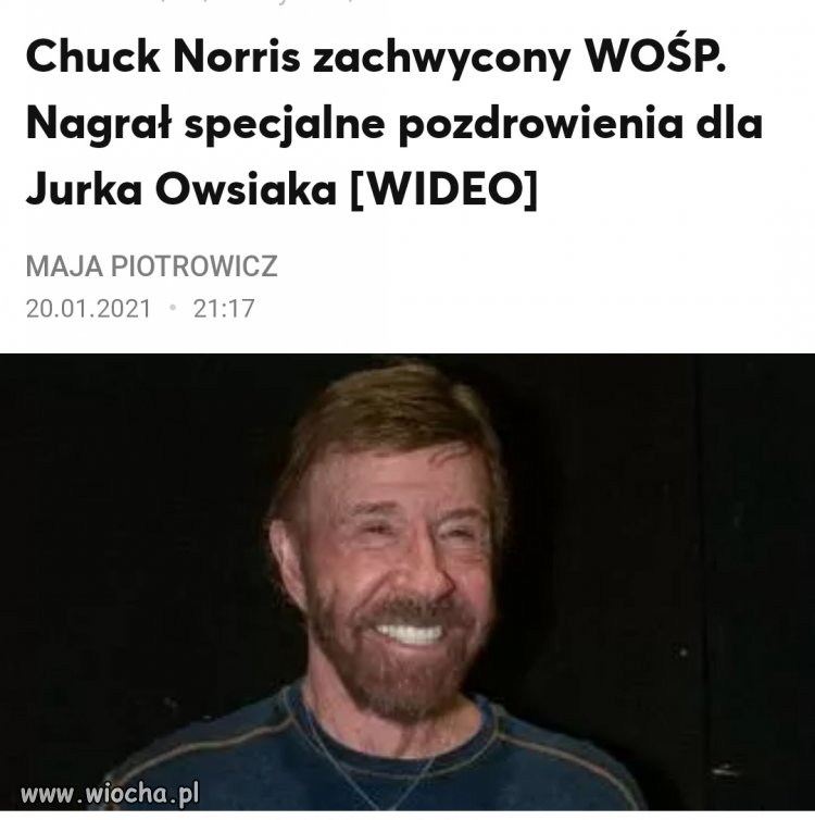 Jest wsparcie od Chucka