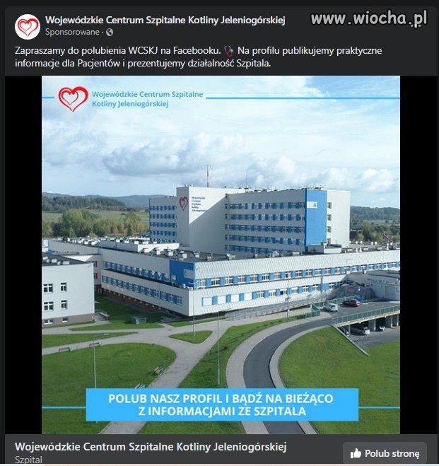 Post sponsorowany szpitala w Jeleniej Górze