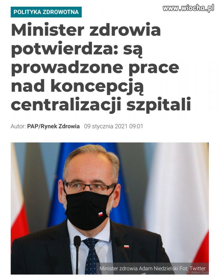 Najpierw sieć szpitali, teraz centralizacja.