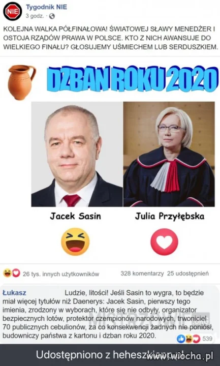 Dzban roku...