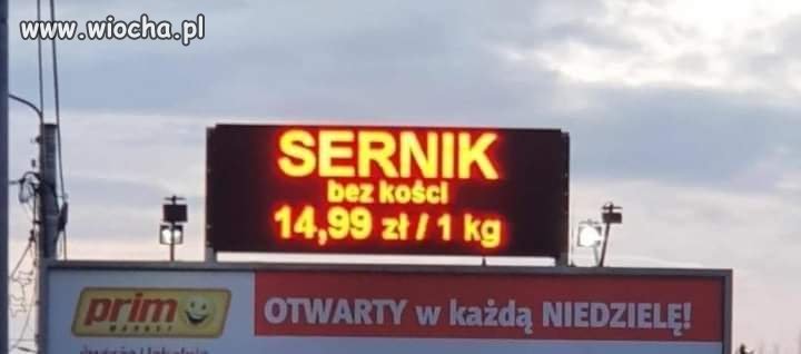 Sernik bez kości?