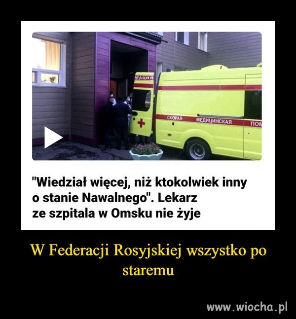 Niby chłop był zdrowy ale się jakoś nagle rozchorował 