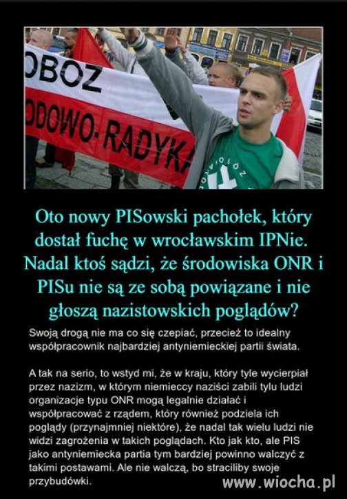 Tonący PiS, chwyta się faszystowskiej brzytwy...