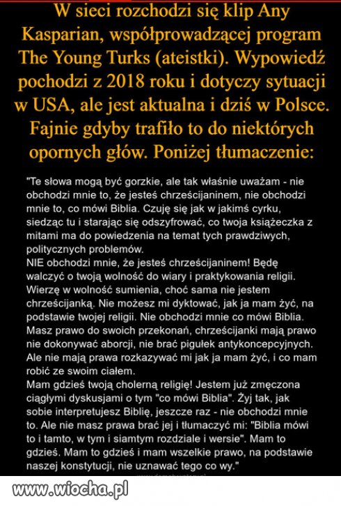 Warto przeczytać i się nad tym zastanowić...