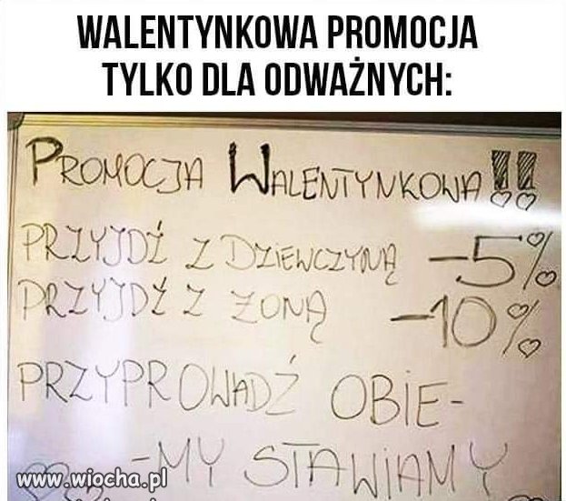 Walentynkowa promocja. 