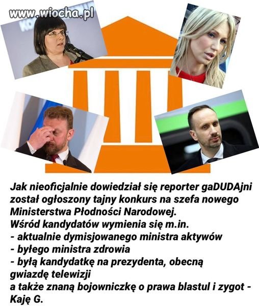 Ciekawe kto będzie honorowym patronem