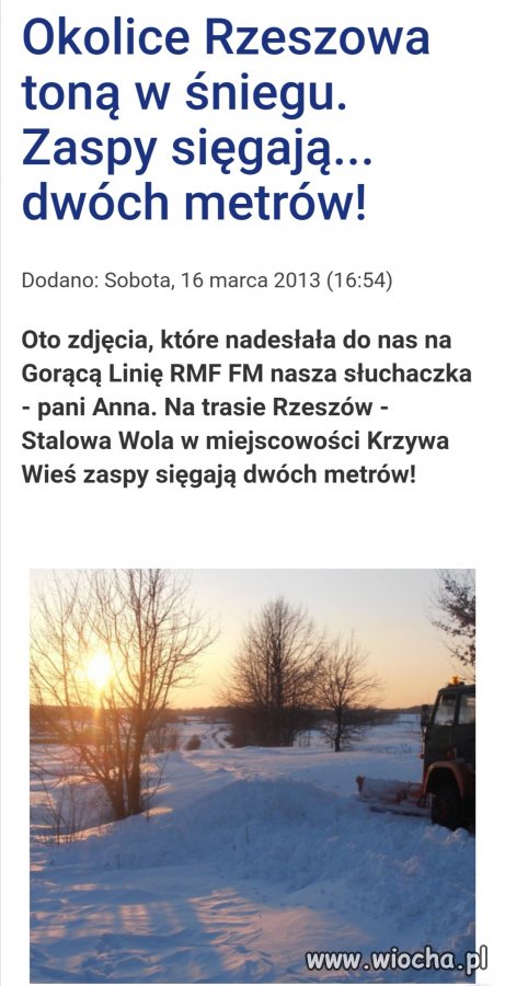PiSowscy włodarze nie radzą sobie ze śniegiem 