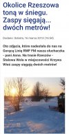 PiSowscy włodarze nie radzą sobie ze śniegiem 