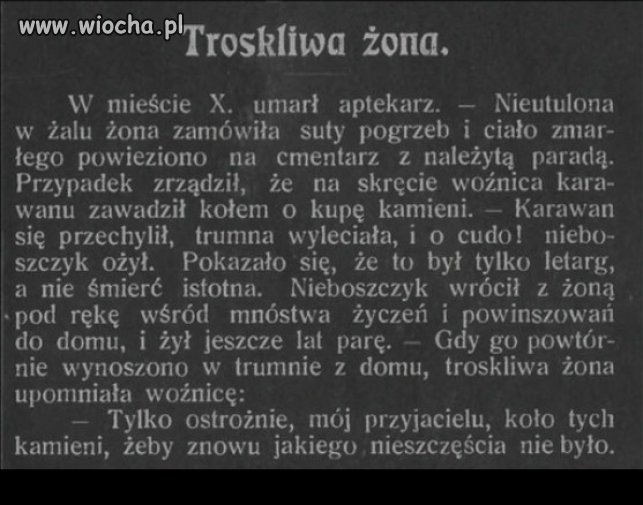 Troskliwa zona...