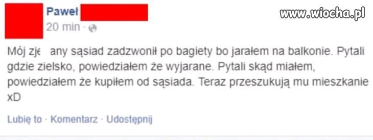 Paweł kontent