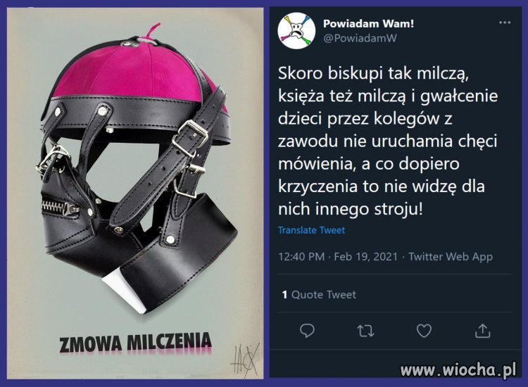 Maseczka dla biskupów
