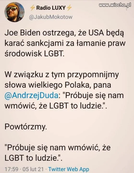 Próbuje nam się wmówić 