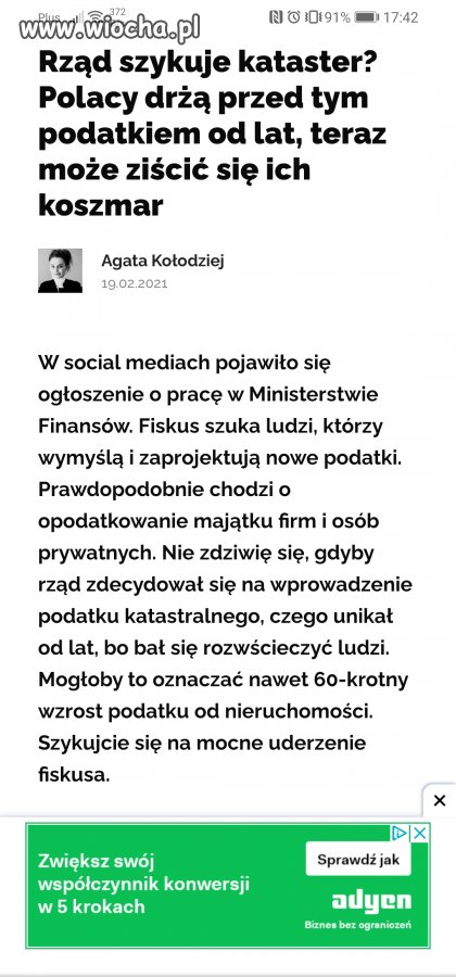 Bedziemy miec o ile juz nie mamy