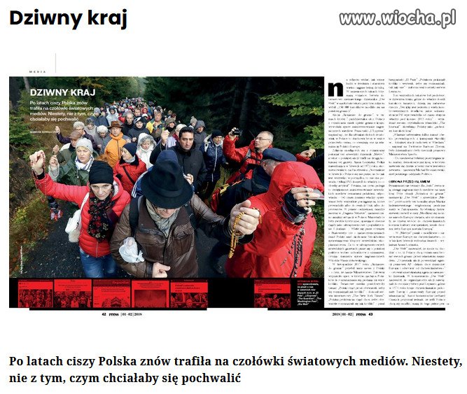 Tak was widzą, tak Was piszą w Europie i na na świecie.