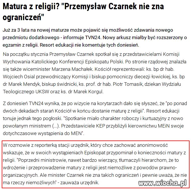 To może jeszcze matura z baśnii braci Grimm?