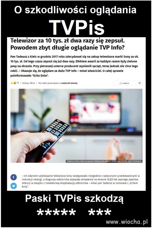 O szkodliwym wpływie pasków TVPis...