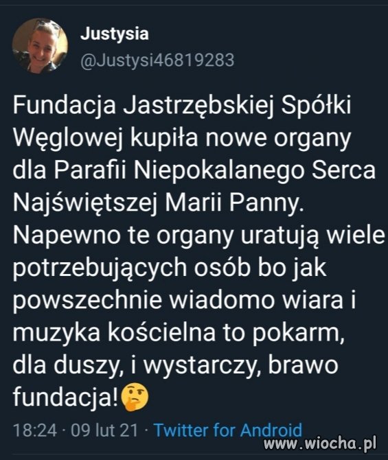 To jest chore. 