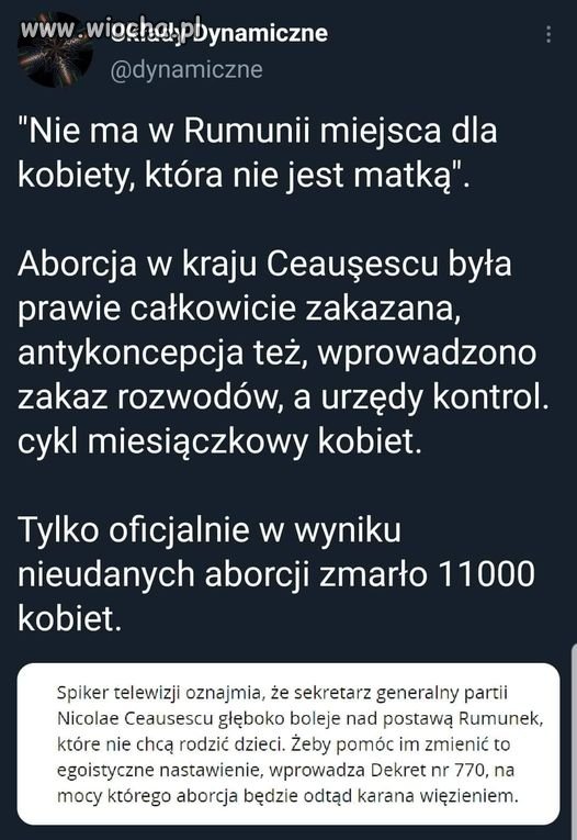 Tak kiedyś było w Rumunii a w Polsce teraz