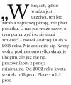 I jak tam panie Duda z tą uczciwością