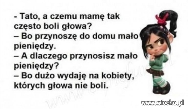 Jedne kobiety nie boli głowa 