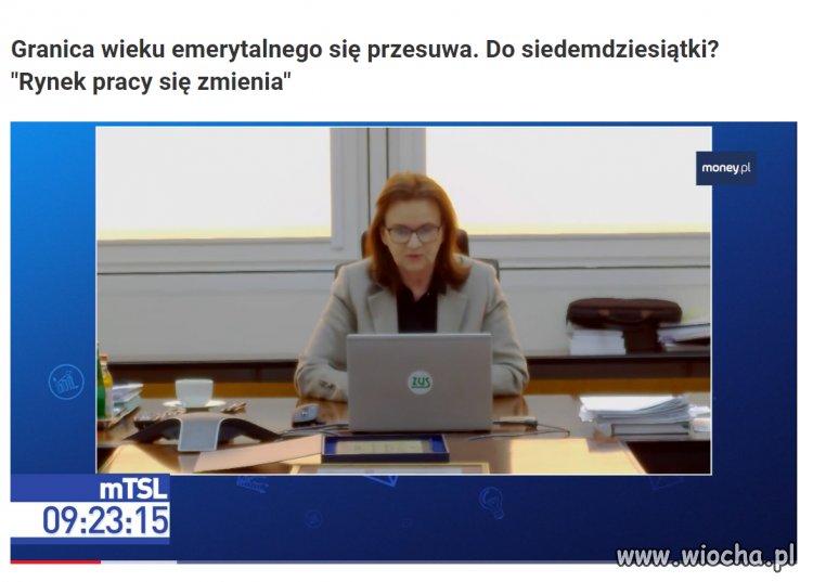Zmiana wieku przejścia na emeryturę.  