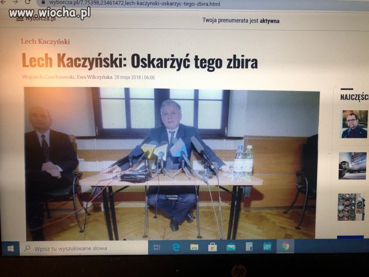 Kto jak najszybciej chciał ~oskarżyć tego zbira~?