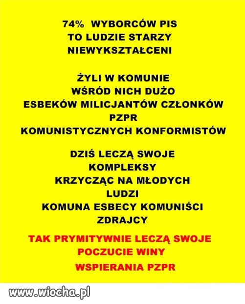 Cala prawda o elektoracie PiSu...