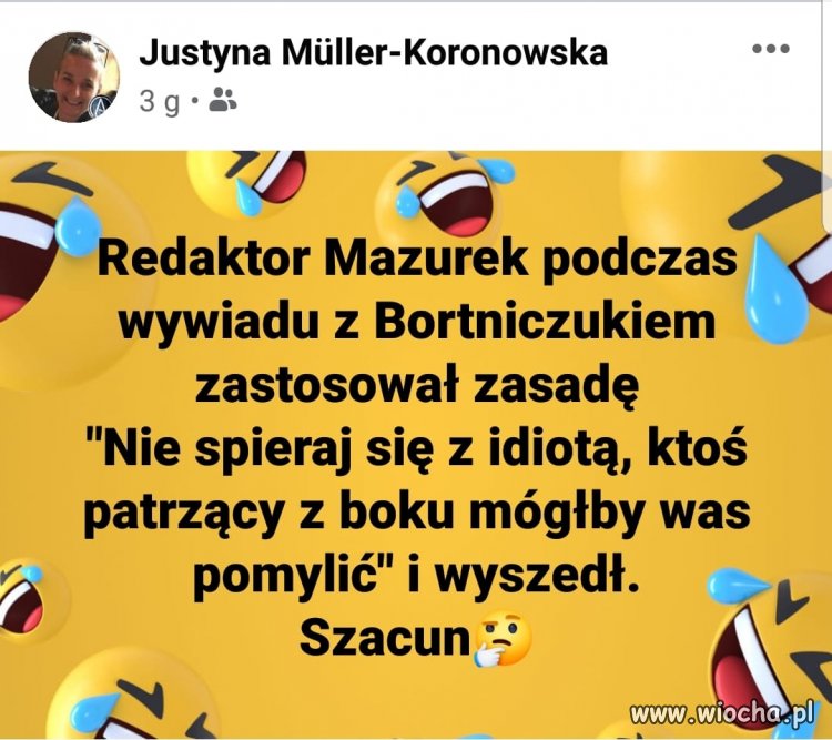 Brawo. Tak należy traktować idiotów ...